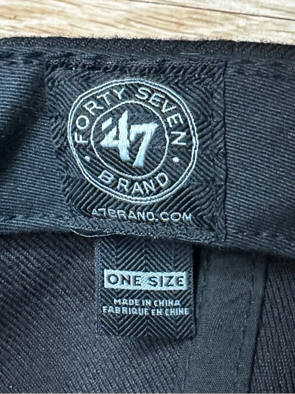 ‘47 Brand Wool Blend San Francisco 49ers Black Embroidered Cap Hat, OS